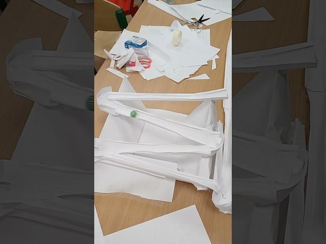 Paper roller coaster STEM