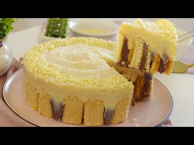 BOLO, PAVÊ OU TORTA? SOBREMESA com RECHEIO de LEITE NINHO e de CREME DE AVELÃ - Dika da Naka