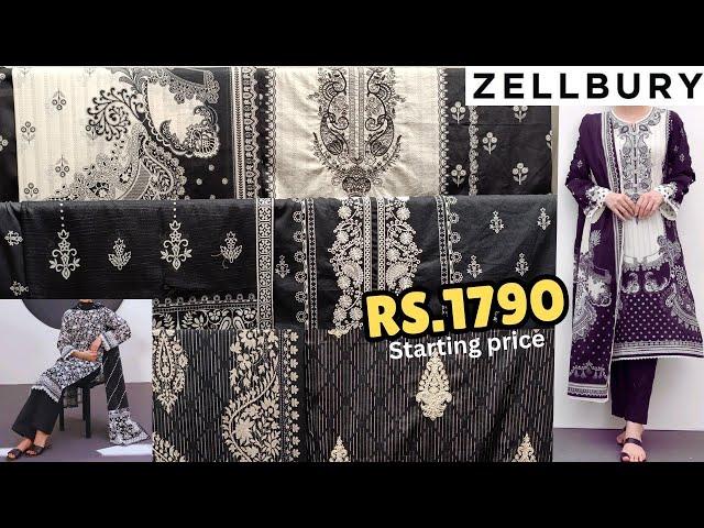 Zellbury New Summer Collection 2024 ll zellbury collection in Rs.1790 only  unstitched collection