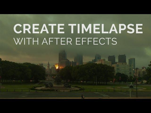 Create Timelapse Sequence in After Effects