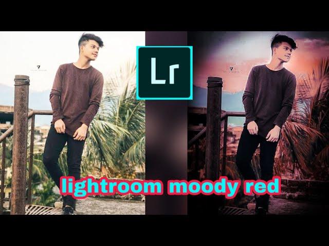 Lightroom red background photo editing | Karan mandal editz | lightroom red and blue editing effect