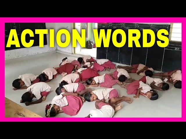 Action words for primary students - Action words in English. ( 20 Action Words )