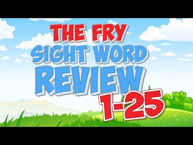 Fry Sight Word Review | 1-25 | Jack Hartmann