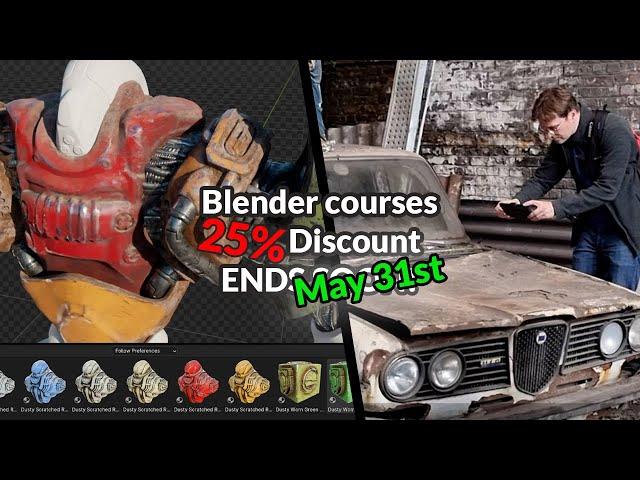 Last day of spring sale - Blender Secrets ebook and courses