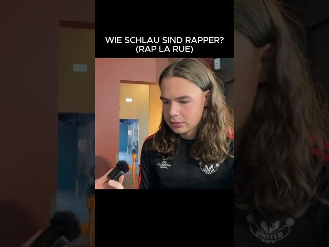 WIE SCHLAU SIND RAPPER?! (RAP LA RUE VERSION)  #highlights #omed #raplarue #haaland936 #haaland #ilo