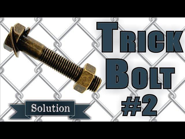 Solution for Trick Bolt #2 from Puzzle Master Metal Puzzles