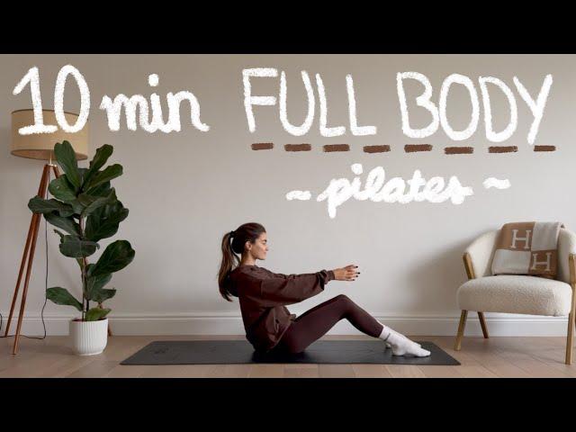 10MIN full body pilates workout (no equipment) | LIDIAVMERA