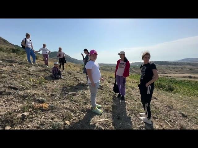 Летний поход. Командир отряда Марина Федотова и кружковцы. Крым. Богатовка #крым #поход #горы