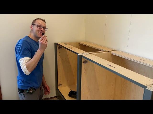 How To Install Cabinet Face Frames, Filler Strips and Scribes with the Lamello P System