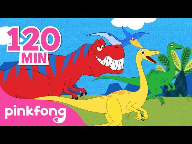 Tyrannosaurus Rex + More Dinosaurs Songs | Kids Songs & Cartoons | Learn about Dinosaurs | Pinkfong