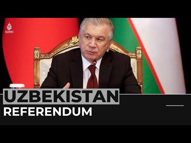 Uzbekistan votes on referendum to extend president’s term limits