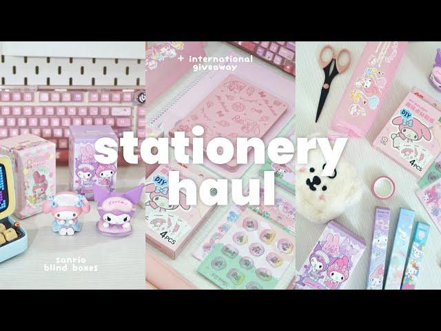 stationery haul ️ sanrio blind boxes, aesthetic school supplies ft. stationerypal