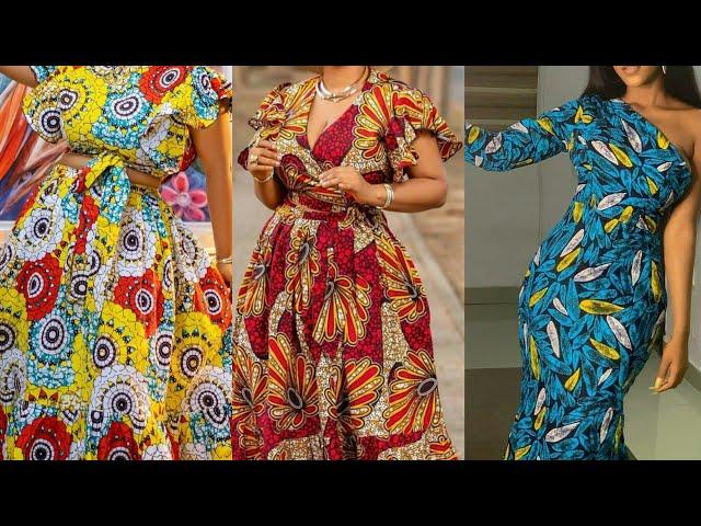 Most fabulous trendy maxi gown African Ankara styles// African Ankara design for beautiful ladies