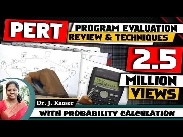 PERT - Program Evaluation Review and Technique in Project Management || Operations research