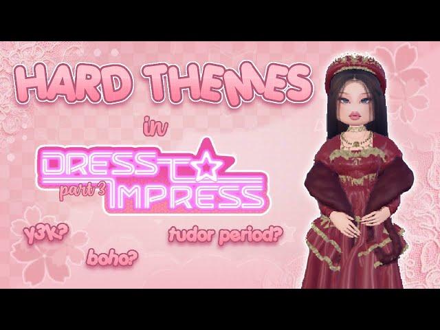 HARD THEME Outfits In DRESS to IMPRESS For YOU GUYS! NONVIP + VIP (Part 3! Y3K, BoHo, Tudor Period)