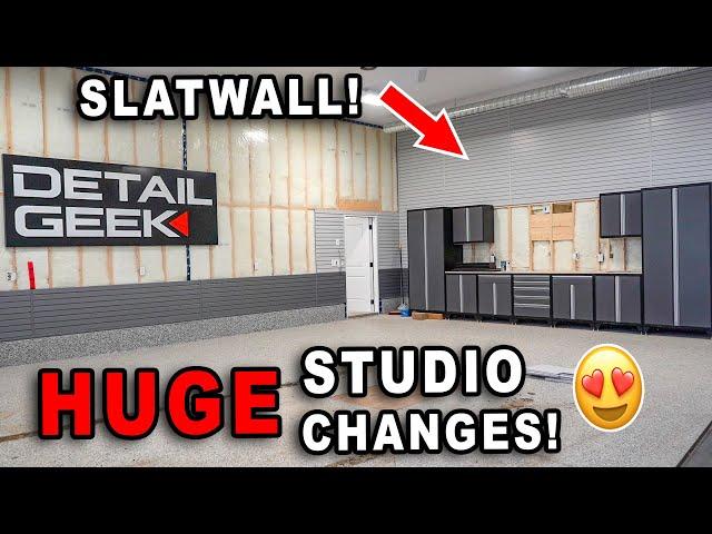 HUGE Studio Changes! | Slatwall, Ducting & More!!