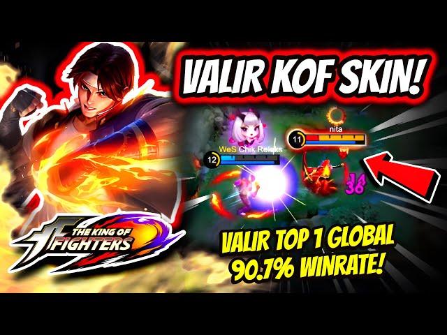 USE THE NEW KOF KYO KUSANAGI SKIN FOR VALIR! VALIR GLOBAL TOP 1 WITH 90.3% WINRATE! | MOBILE LEGENDS
