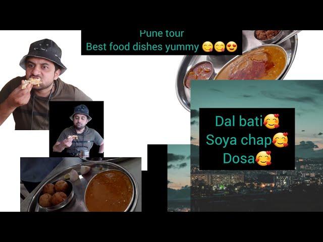 Pune Food vlog/pune's Dal bati/soya chap/Dosa/yummy