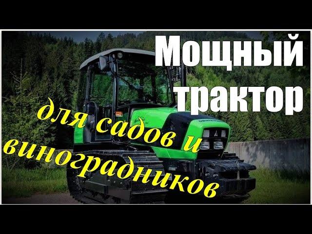 МАЛЕНЬКИЙ, но СИЛЬНЫЙ гусеничный трактор для садов и виноградников