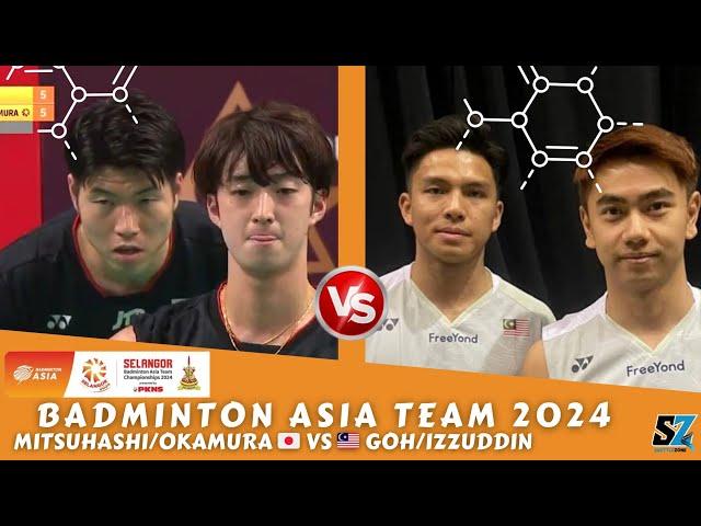 GOH/IZZUDDIN (MAS) VS MITSUHASHI/OKAMURA (JPN) Badminton Asia Team Championships 2024 SF Men's Team