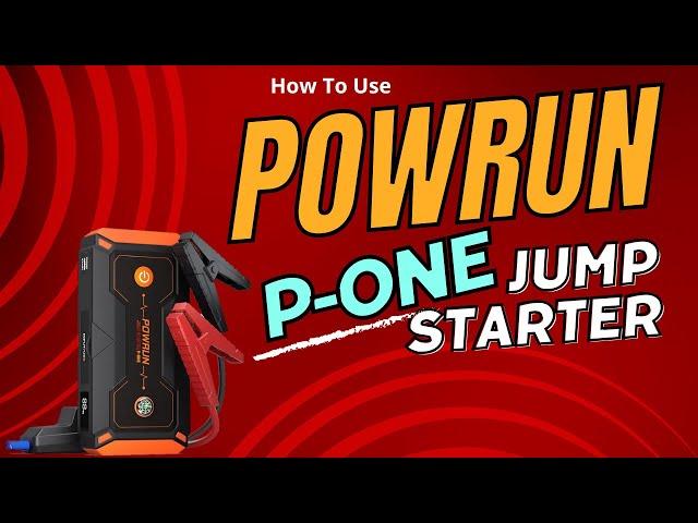 Powrun P-One Jump Starter 2000A Review: How to Use the Portable Jump Starter Box