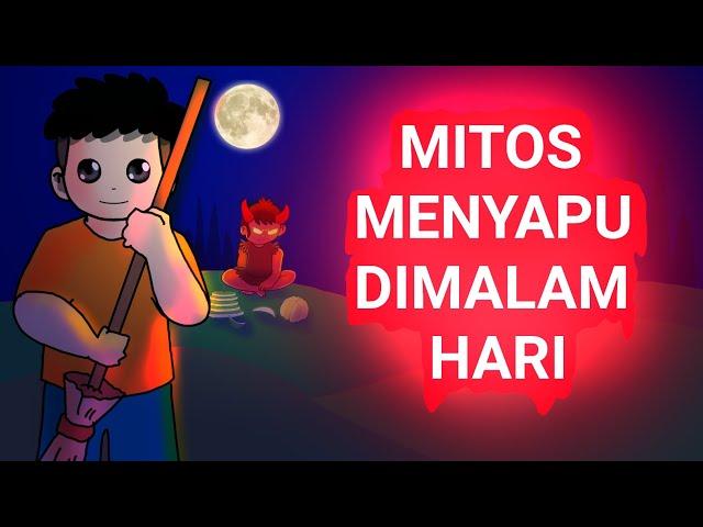 HANTU ini Akan MARAH  Bila Kita Menyapu Rumah Di MALAM  HARI   #KARTUNHORORMISTERI