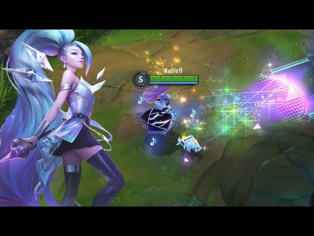 Wild Rift: KDA ALL OUT Seraphine Skin Gameplay