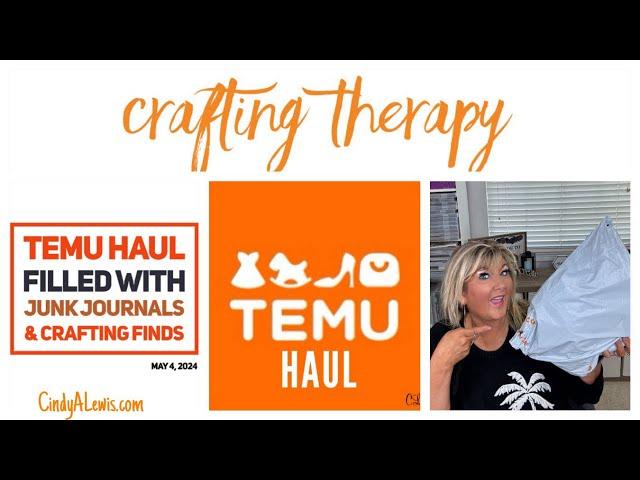 Temu Haul filled with Junk Journals & Crafting Finds (Crafting Therapy)