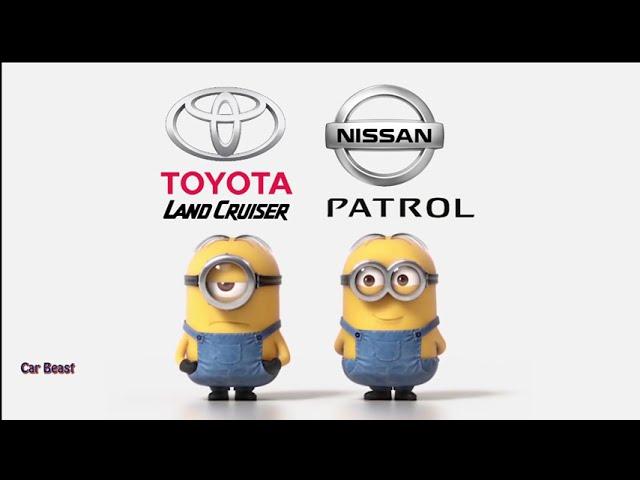 Nissan Patrol vs Toyota land cruiser v8 minion style fun #status #funny #tiktok #patrol #asmr #car