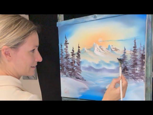 Winterlandschaft a l Bob Ross