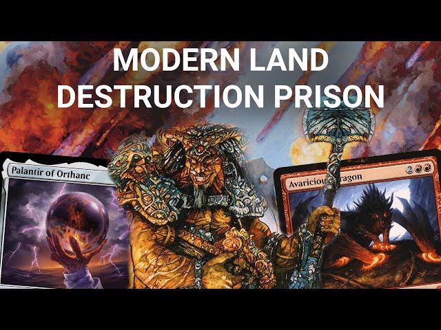 LAND LOCKED! Modern Boros Land Destruction Prison. Pillage, Boom//Bust Stone Rain, Palantir LotR