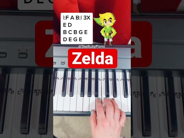 Zelda Piano Easy Tutorial ‍️ #pianotutorial