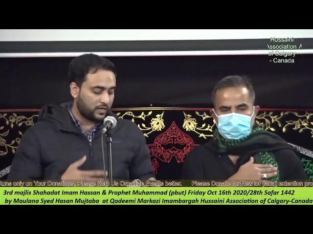 Hussaini Association of Calgary(Imambargah) LIVE Stream