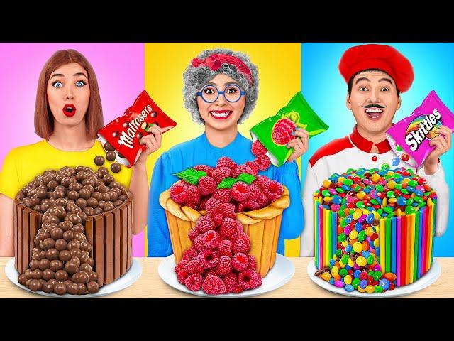 Me vs Grandma Cooking Challenge | Cake Decorating Challenge by Multi DO Challenge