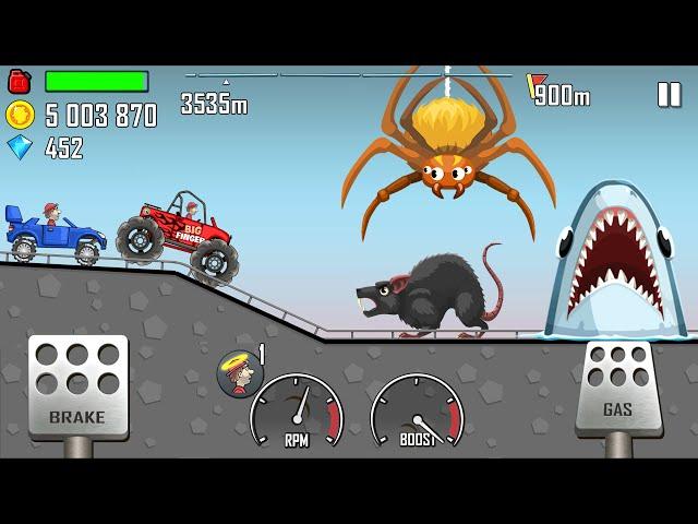 Hill Climb Racing 1 - ALL ANIMALS Walkthrough Gameplay