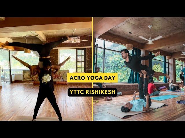 ACRO YOGA DAY at Teacher Training Course Rishikesh, India