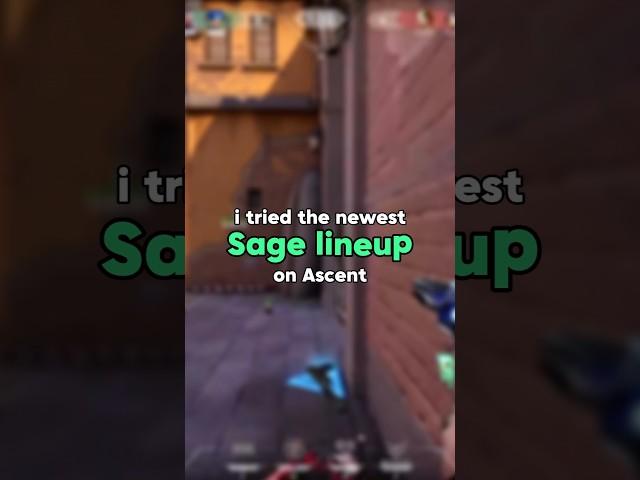 I tried the newest Sage lineup on Ascent  | Valorant Shorts