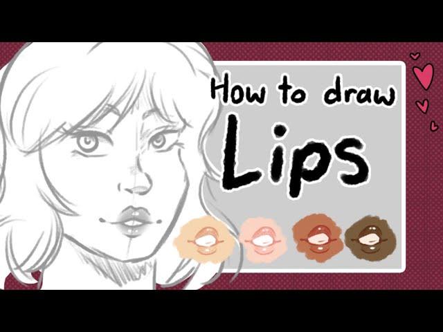 How To Draw Lips (simple/stylized)