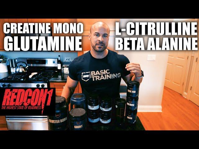 REDCON1 BASIC TRAINING SUPPLEMENTS CREATINE, GLUTAMINE, BETA-ALANINE, L-CITRULLINE