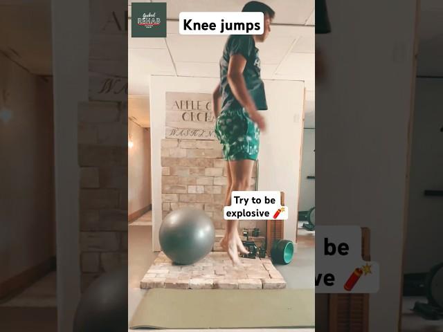 Vertical jump program progression. Try these knee jumps  #athlete #jump #verticaljump