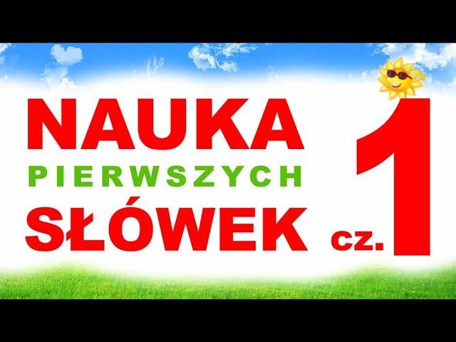 Nauka Rozumienia i Wymowy Pierwszych Słów dla Dzieci cz.1