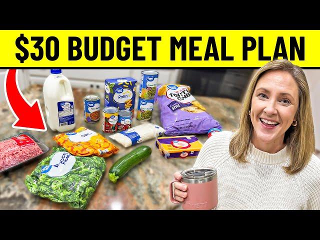 $30 Budget Meal Plan:  Delicious & Cheap Family Dinners!