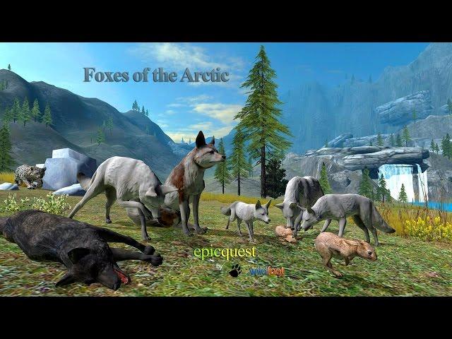 Foxes of the Arctic -"The Movie"- Wild Foot Games Simulation - iTunes/Android