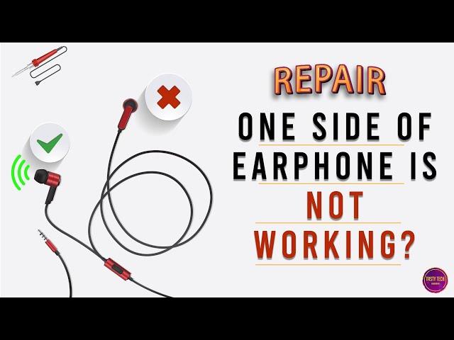 Repair Earphones/Headphone if one side is not working | Repair Earphone | Fix your earphone |