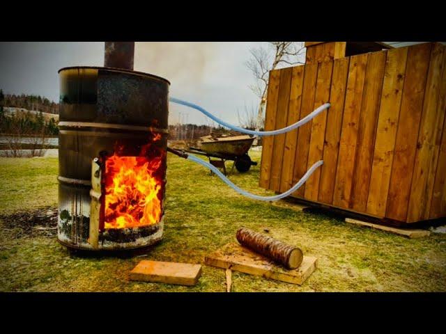 DIY: OFF GRID WOOD FIRED HOT TUB from IBC CONTAINER