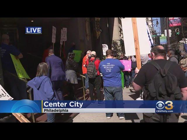 Demonstrators In Philadelphia Demanding Pennsylvania Fixes Unemployment Benefits System