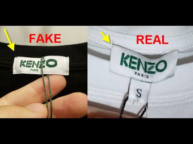 Kenzo T shirt Real vs Fake. How to spot counterfeit Kenzo Paris tees