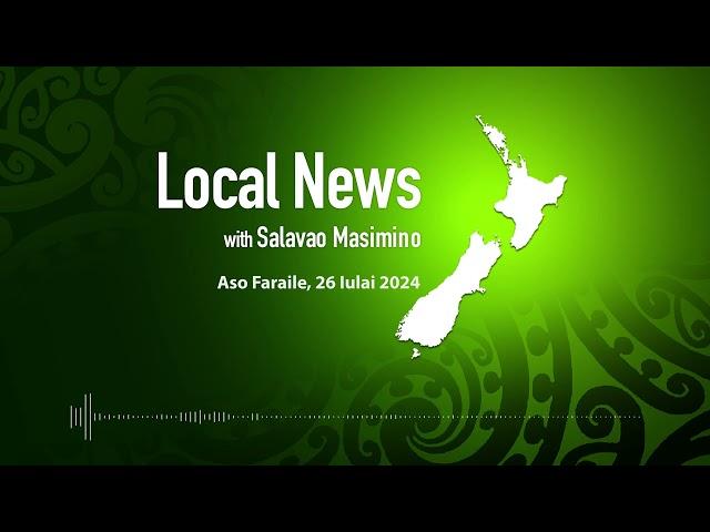 Local News New Zealand (26 JULY 2024)