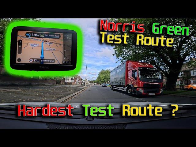 Norris Green Test Route 2025 | Sat Nav | Liverpool Driving Test| Full Test Route |Route Directions