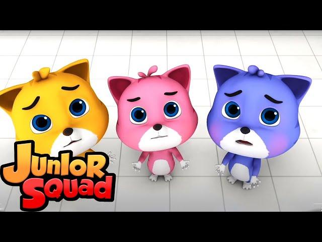 три маленьких котенка | потешки | мультфильмы | Junior Squad Russia | детская музыка